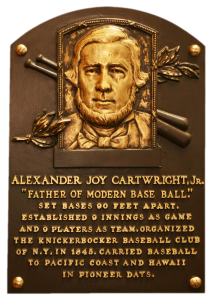 Alexander Cartwright Plaque