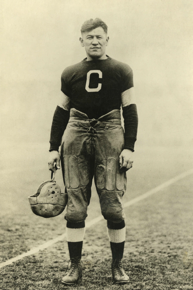 Photograph of Jim Thorpe while playing for the Canton Bulldogs