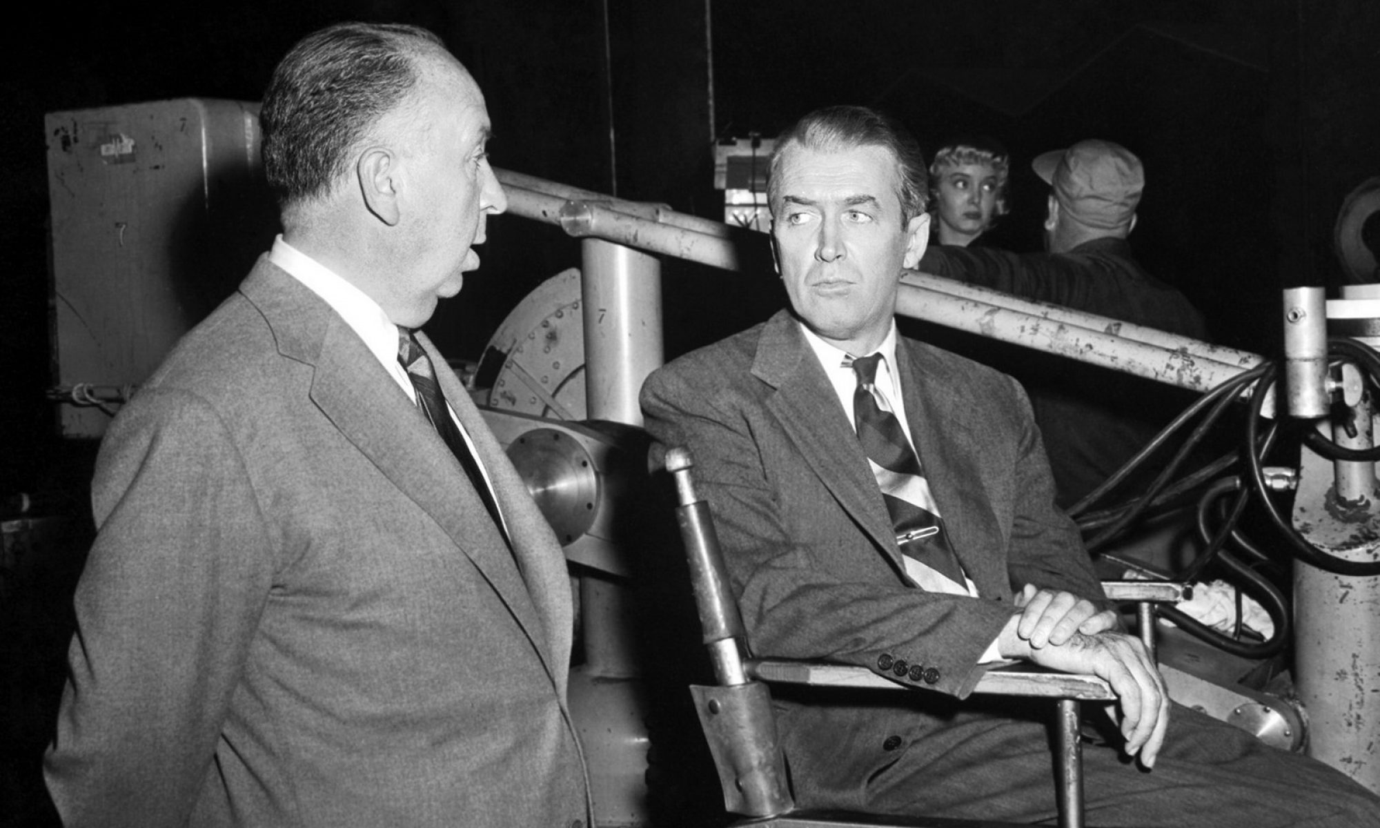 Alfred Hitchcock & Jimmy Stewart